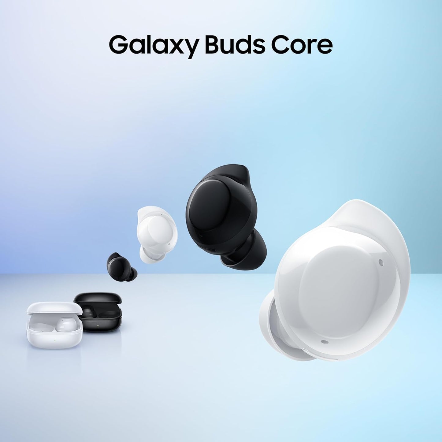 Samsung Galaxy Buds Core SM-R410 (2025) | Stock latinoamericano | Bluetooth 5.4 | Cancelación Activa de Ruido | Reproducción Continua de música de hasta 35 h - Negro