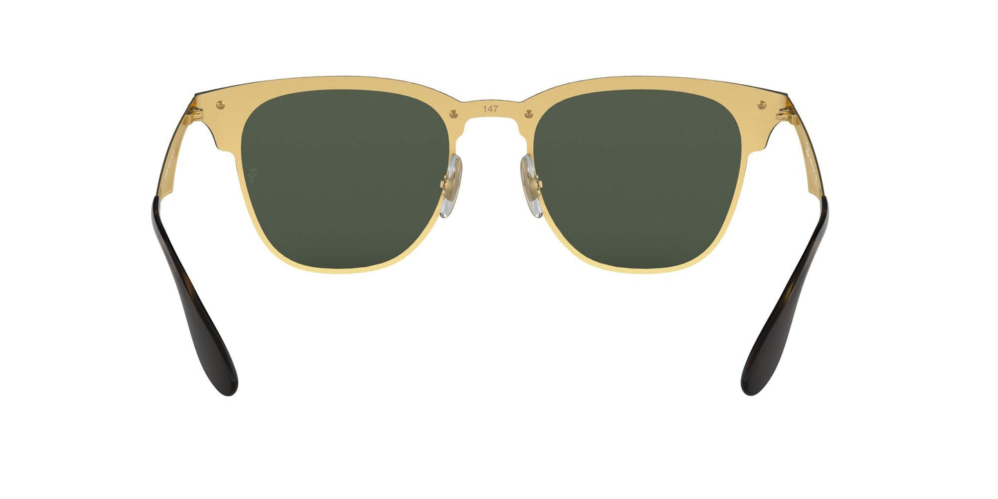 Ray-Ban 3576n Gafas de Sol, Gold Striped/Graygreen, 47 Unisex-Adulto