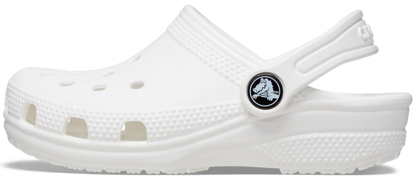 Crocs Classic Clog K Zuecos Unisex niños, Blanco, 36/37 EU