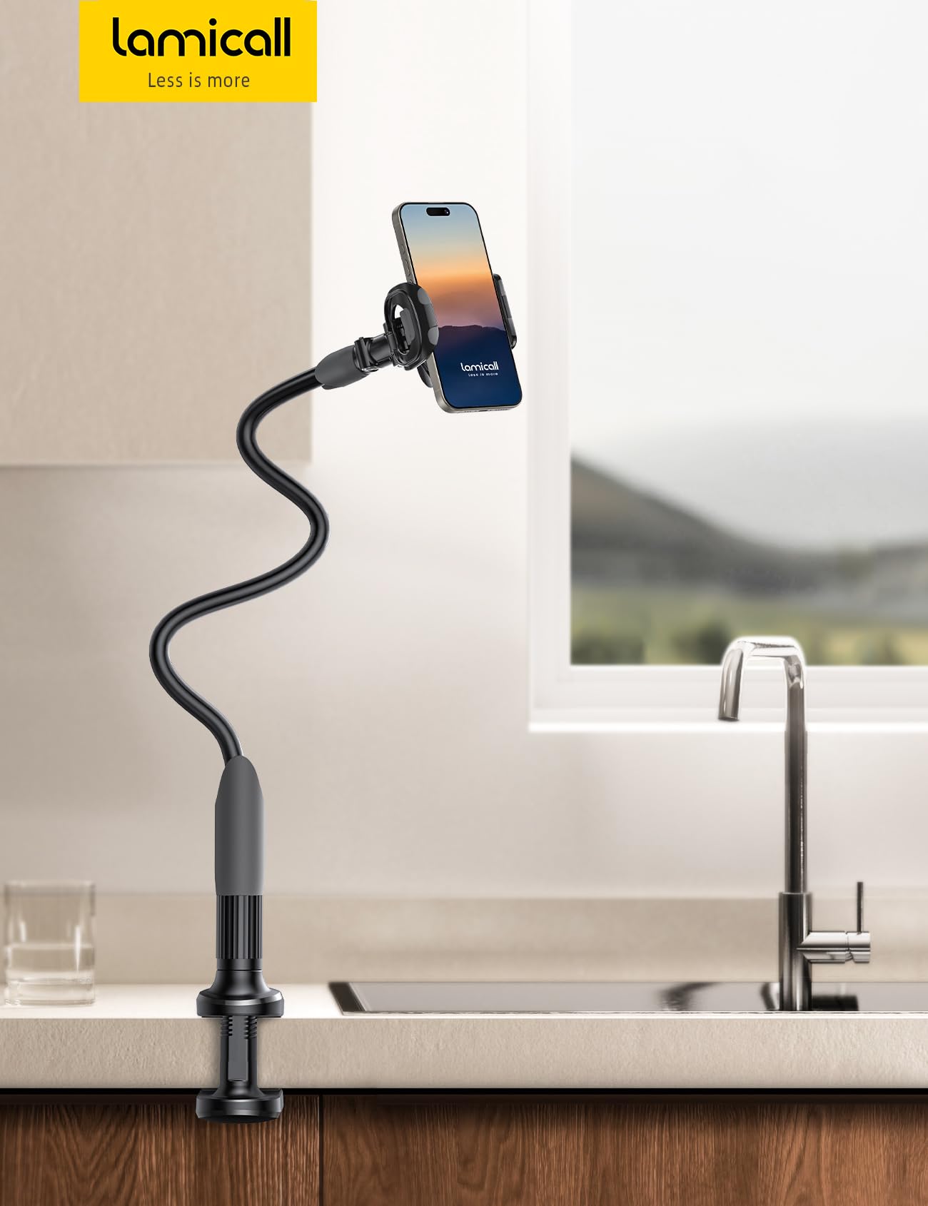 Lamicall Soporte de Clip para teléfono Celular para Cama