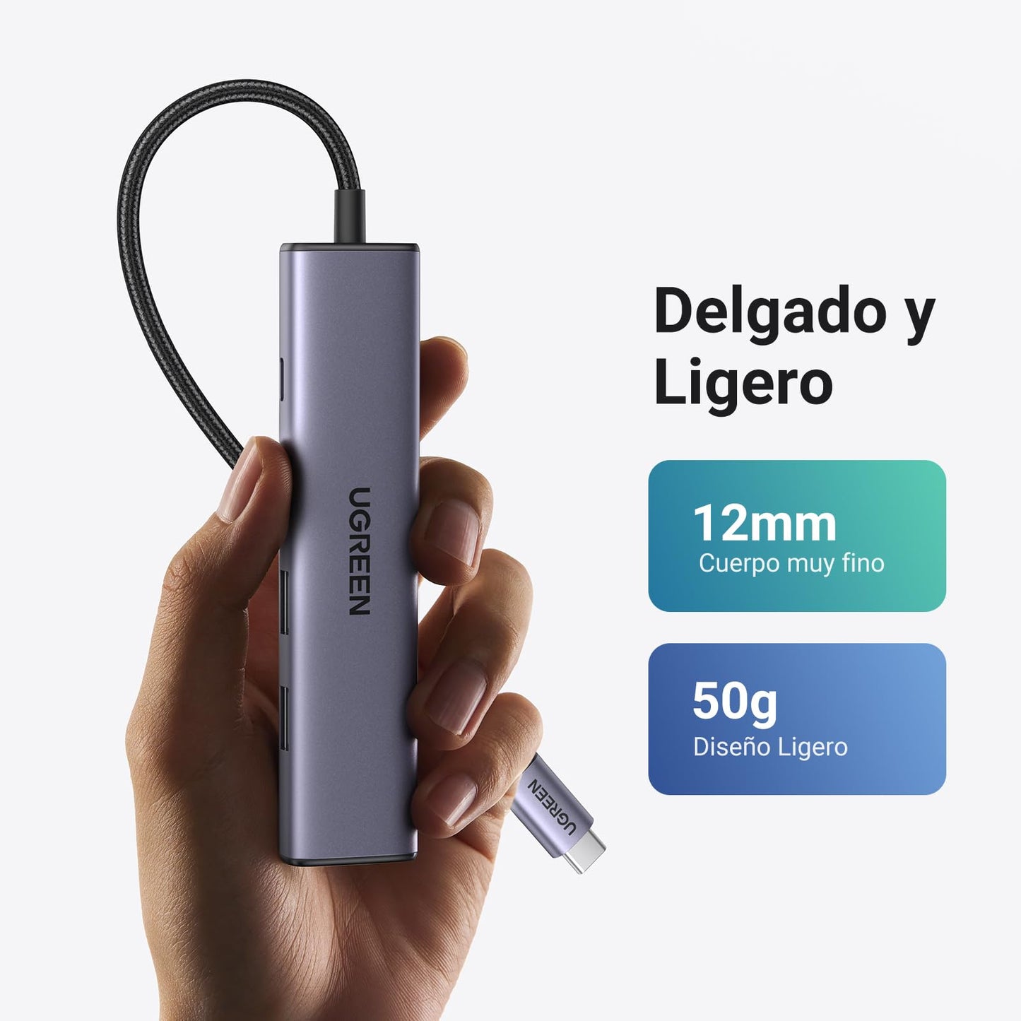UGREEN Revodok 105 Hub USB C 5 en 1 Adaptador USB C Vers HDMI