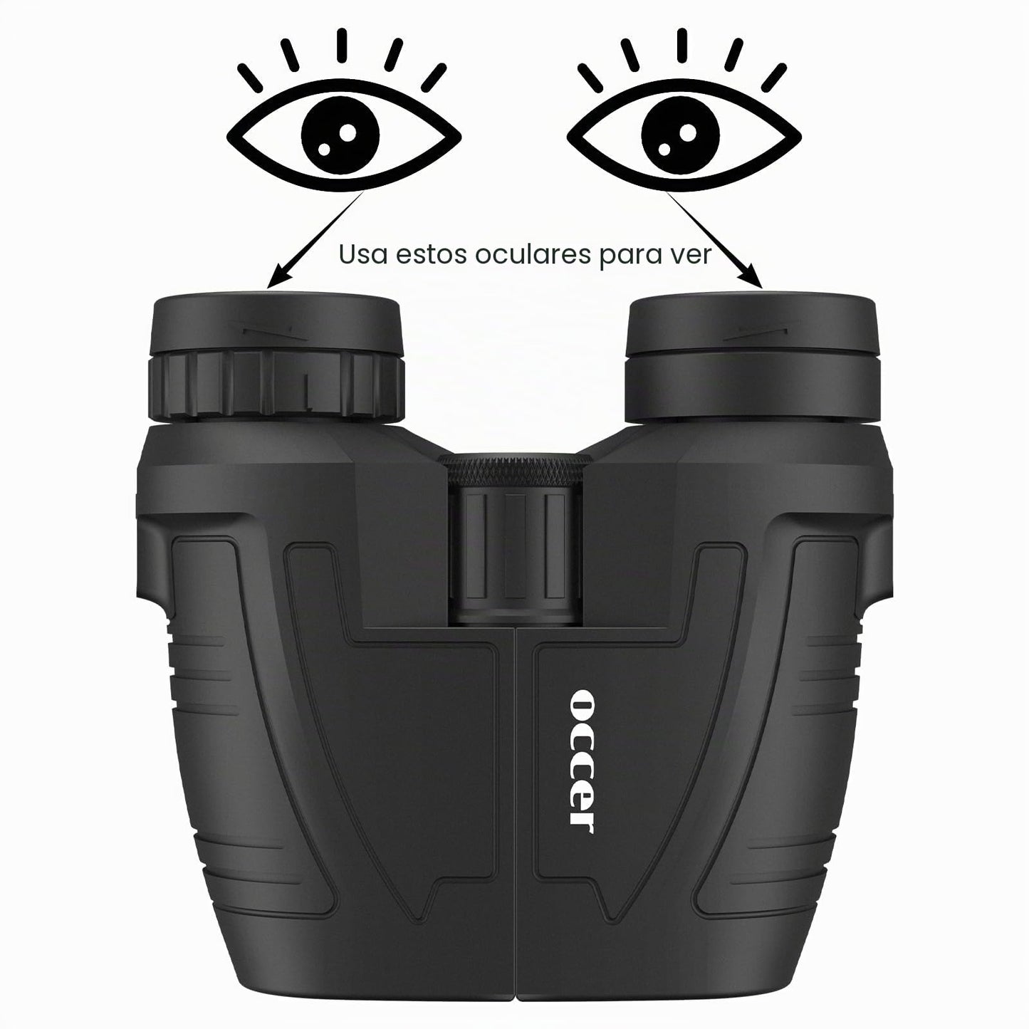 Prismáticos compactos de 12 x 25 Pulgadas con visión Nocturna con Poca luz, Gran Ocular Impermeable para Adultos y niños, prismáticos de Alta Potencia de fácil Enfoque para observación de Aves, Caza