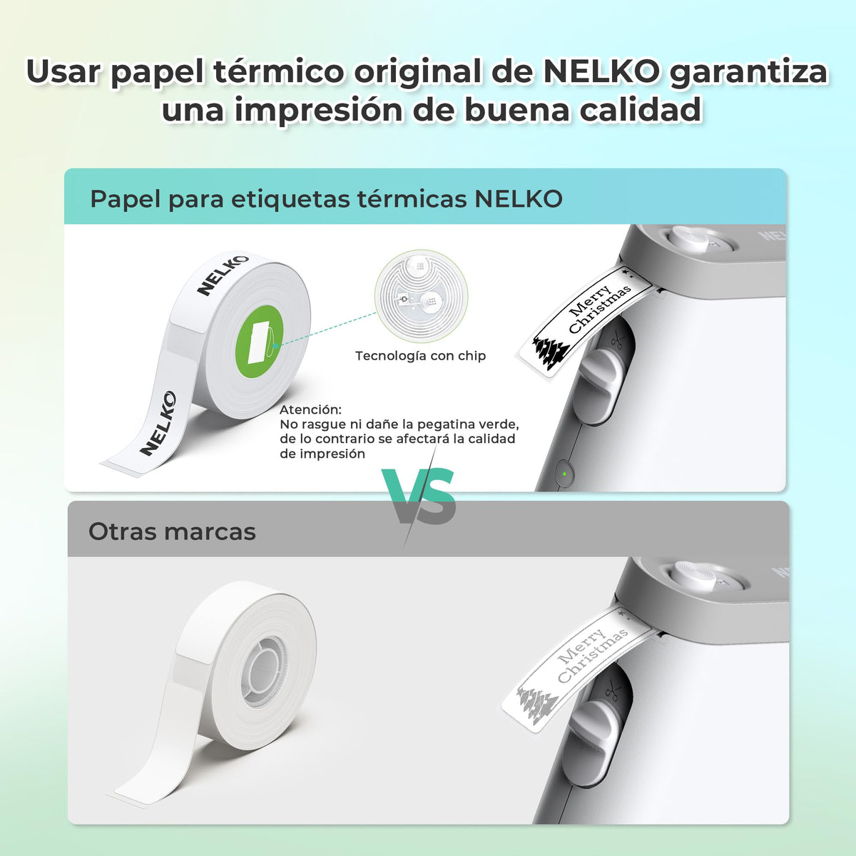 Etiquetadora Bluetooth Nelko P21 para hogar, cocina y oficina