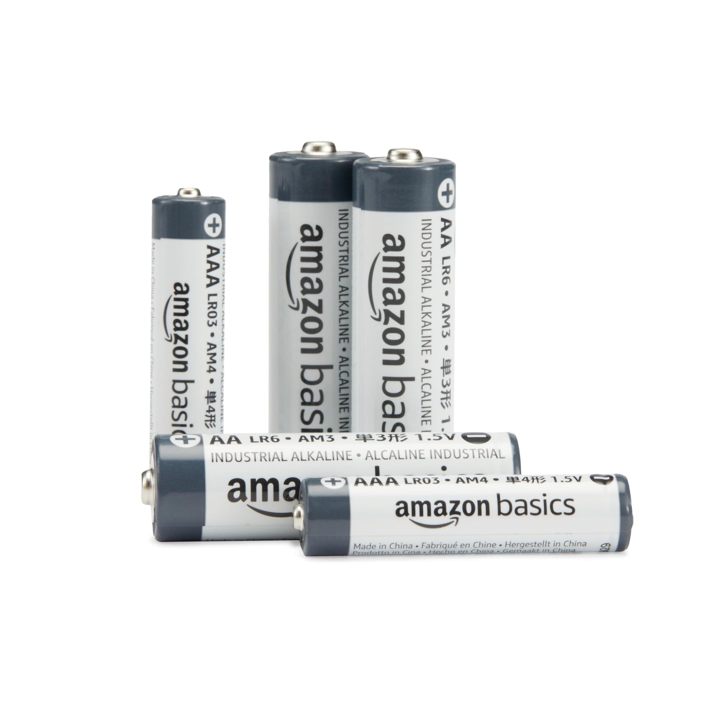 Amazon Basics - Paquete de 40 pilas industriales alcalinas AAA, 1,5 voltios, vida útil de 5 años