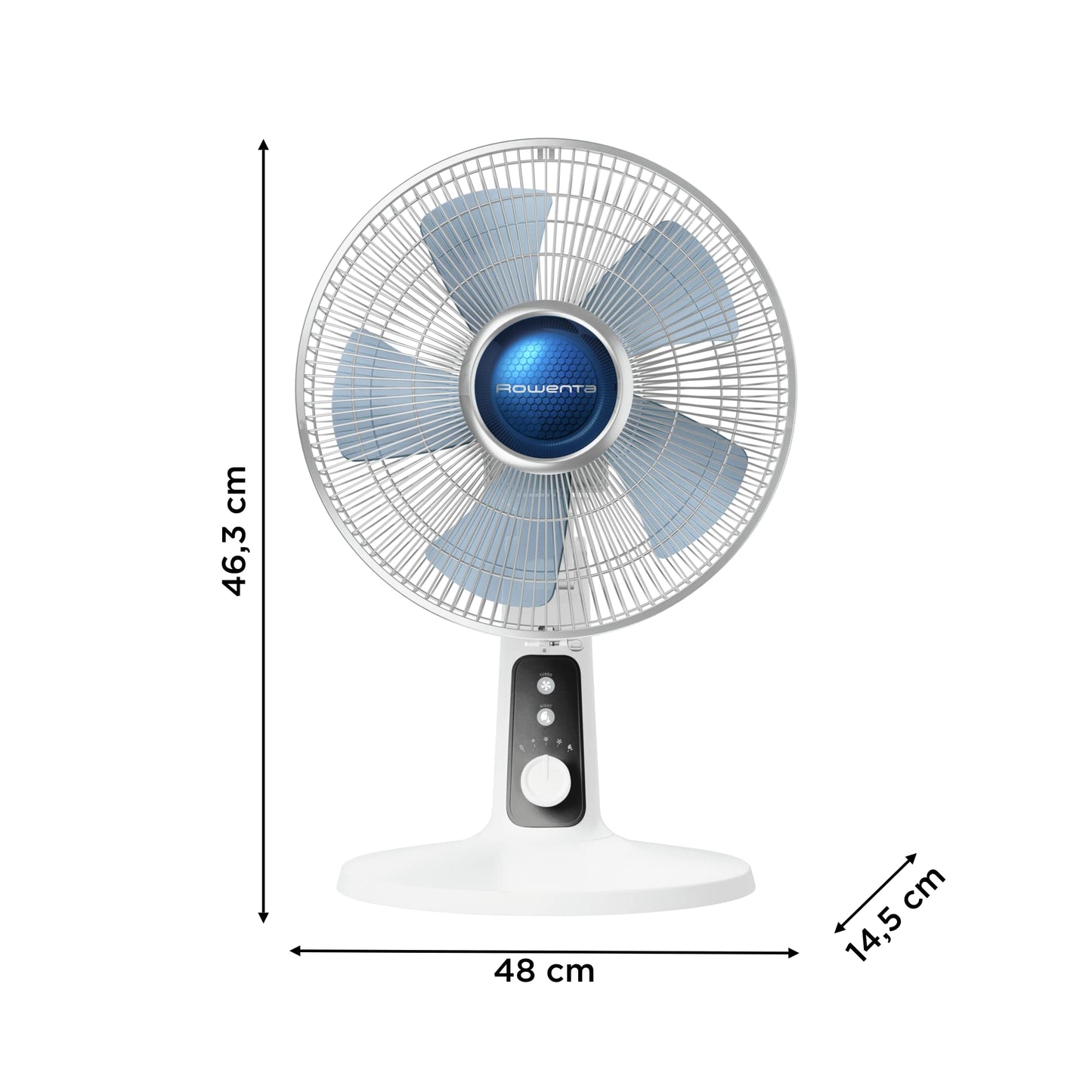 Rowenta Ventilador de pie VU5640 Turbo Silence Extreme y ventilador de mesa VU2731 Turbo Silence Extreme+