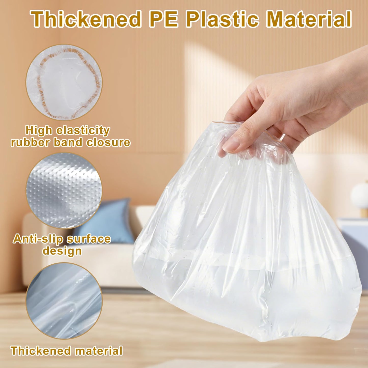 12 fundas impermeables para zapatos de lluvia, fundas antideslizantes desechables para zapatos de lluvia, ponchos de plástico para zapatos, fundas de botas de material de polietileno grueso para