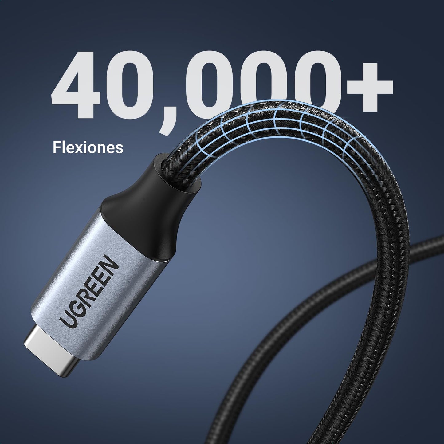 UGREEN Nexode Cable de Extensión USB C 3.2 Gen 2 10Gbps Vídeo 4K@60Hz 100W