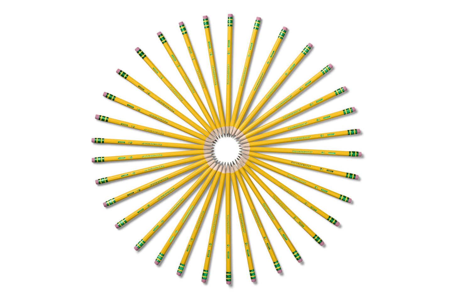 Ticonderoga - Lápices de grafito con cuerpo de madera.