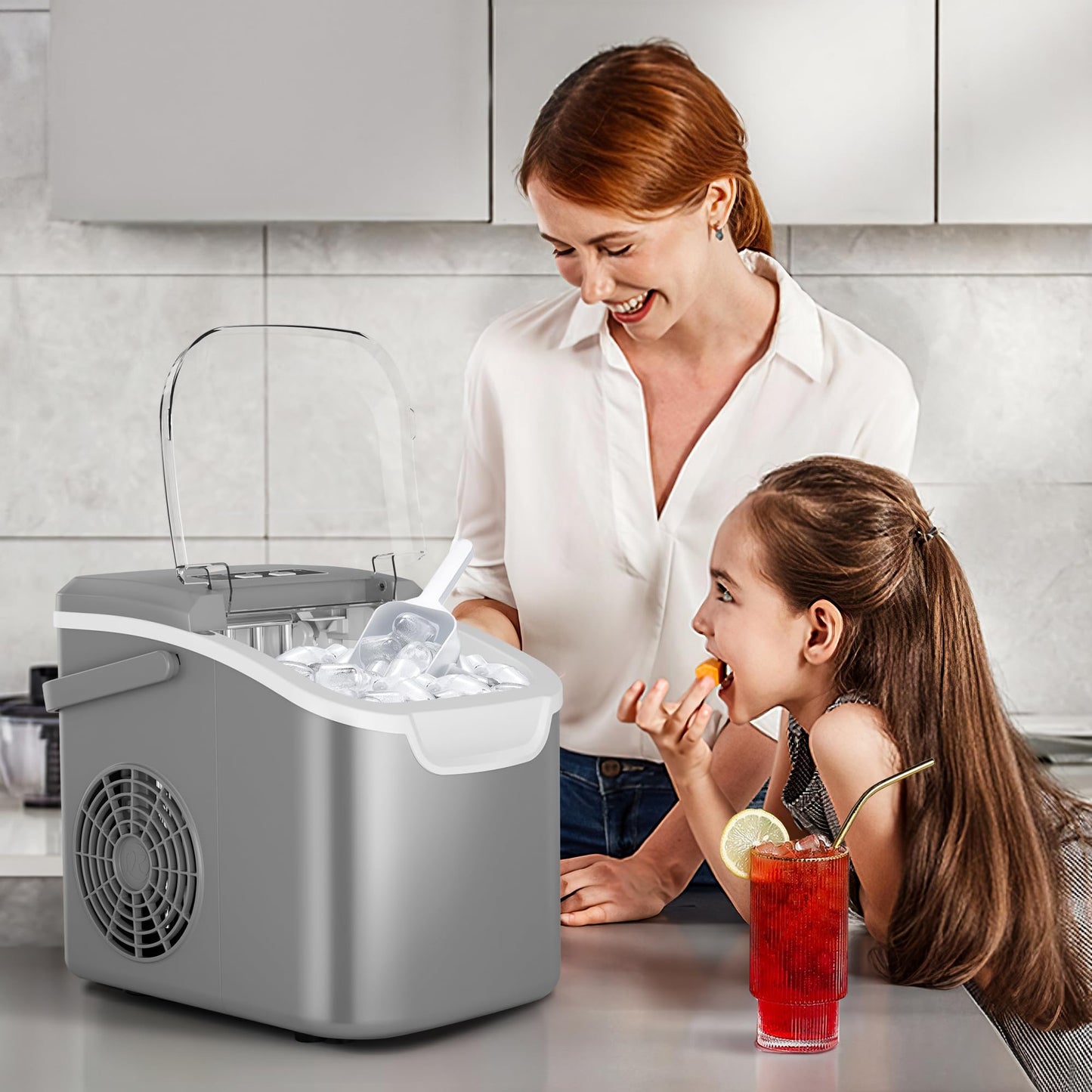 Crzoe Free Standing Ice Maker