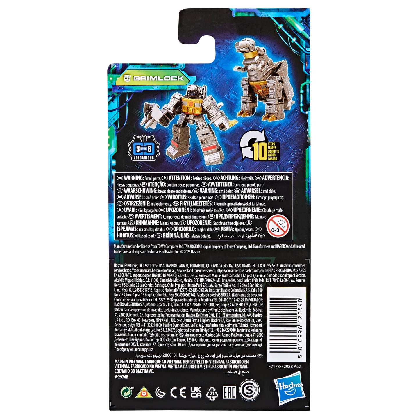 Transformers Juguetes Legacy Evolution Core Grimlock Juguete, 3.5 Pulgadas, Figura de acción para niños y niñas a Partir de 8 años(F7173)