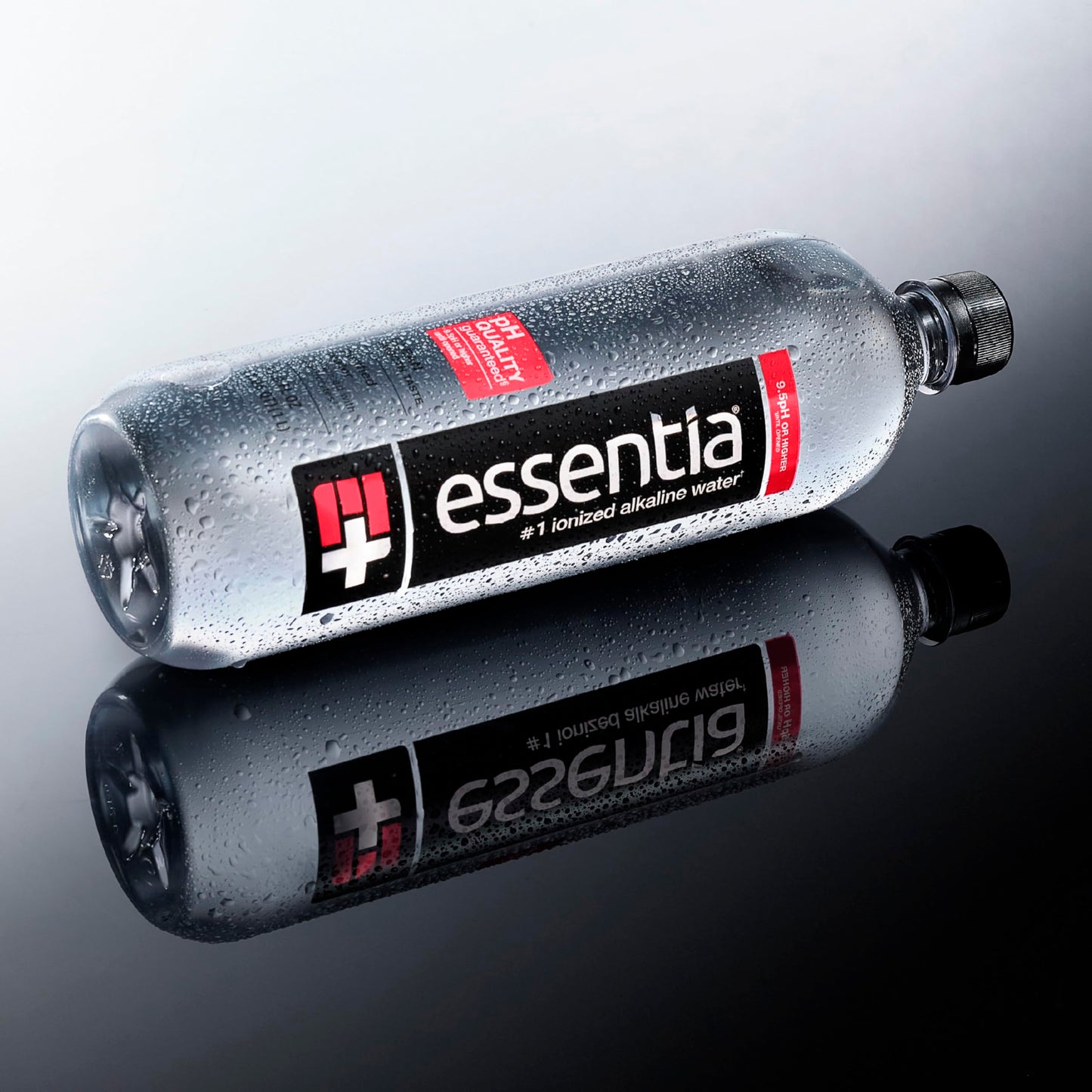Essentia Water Embotellado, 99,9% puro, infundido con electrolitos para un sabor suave, pH 9,5 o superior, 12 botellas de 1 litro
