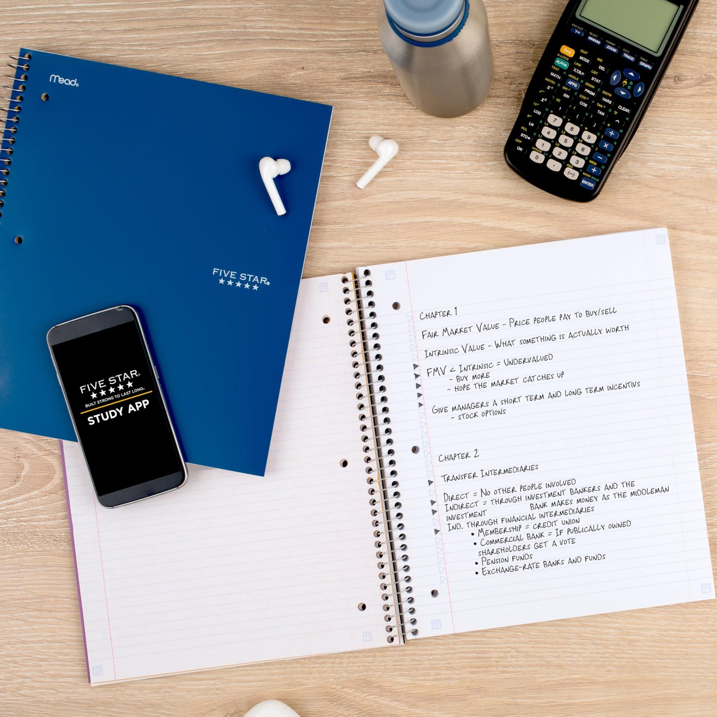 Five Star - Cuaderno de rayas en espiral K-12