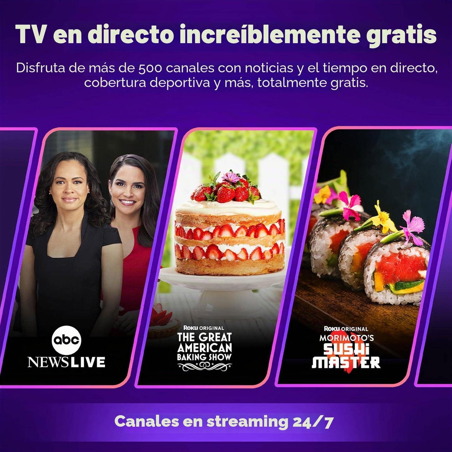 Roku Streaming Stick HD 2025: Dispositivo de transmisión Roku para TV con Control Remoto de Voz, TV Gratis y en Vivo