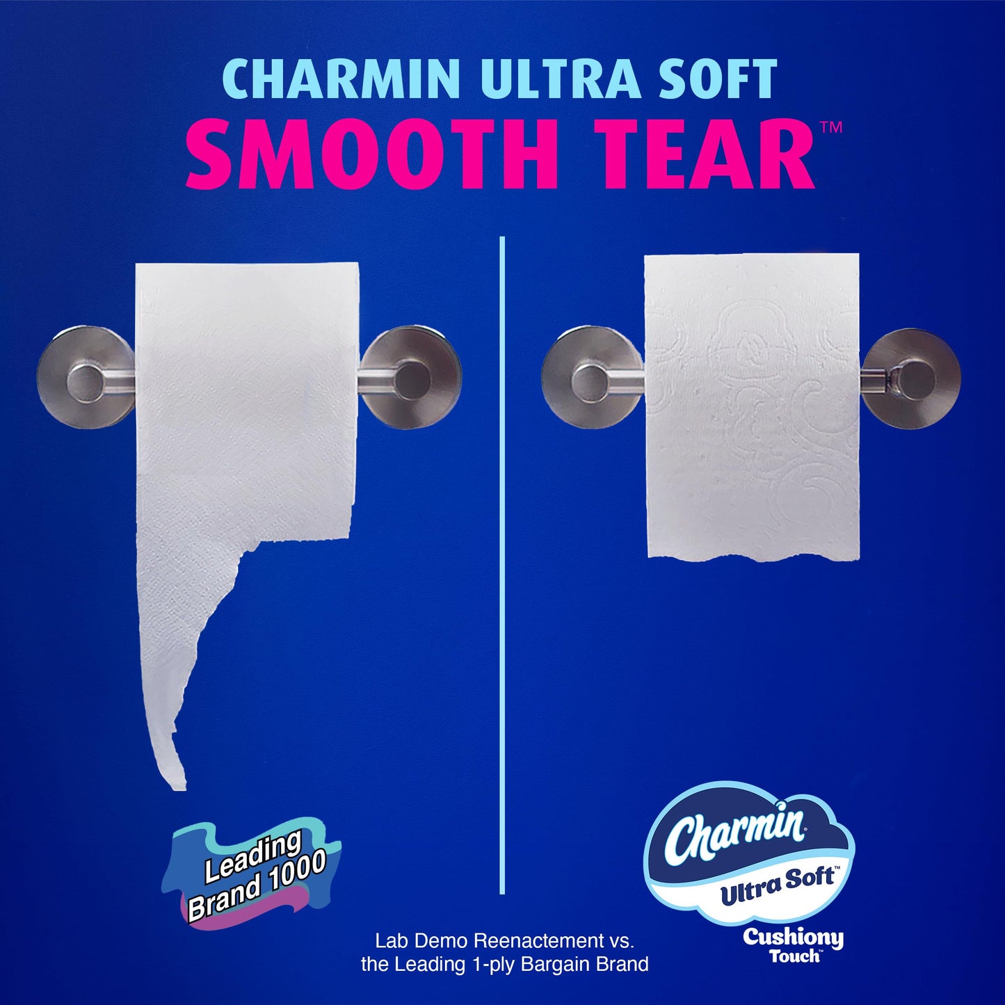 Charmin Papel higiénico ultra suave al tacto, 24 mega familiares = 123 rollos regulares, color blanco