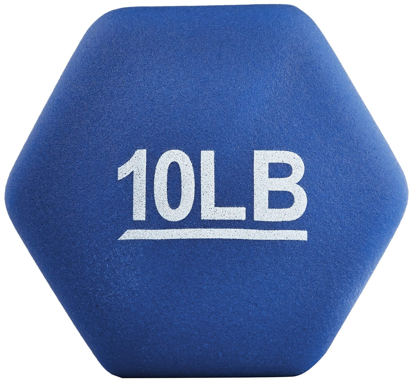 Amazon Basics Neoprene Dumbbells 10-Pound, Set of 2, Light Blue