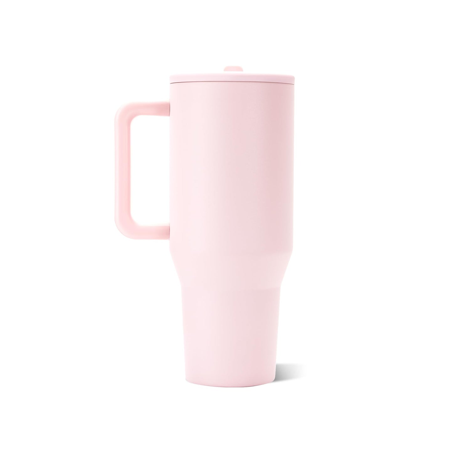HydroJug Traveler - Taza moderna de 40 oz con asa y pajita plegable simple - Soporte para tazas de coche, botella de agua a prueba de fugas - Reutilizable aislado de acero inoxidable y base de goma