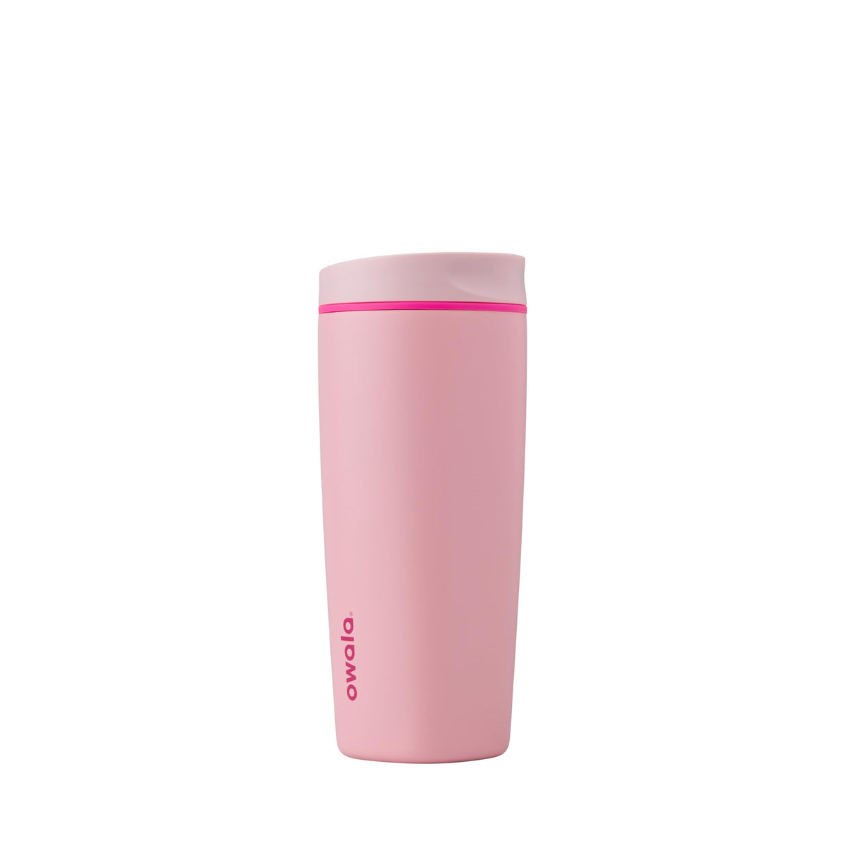 Owala SmoothSip Slider vaso térmico de café de acero inoxidable, 590ml, vaso reutilizable para café helado, taza termica cafe para llevar, sin BPA, termo cafe, Pucker Up