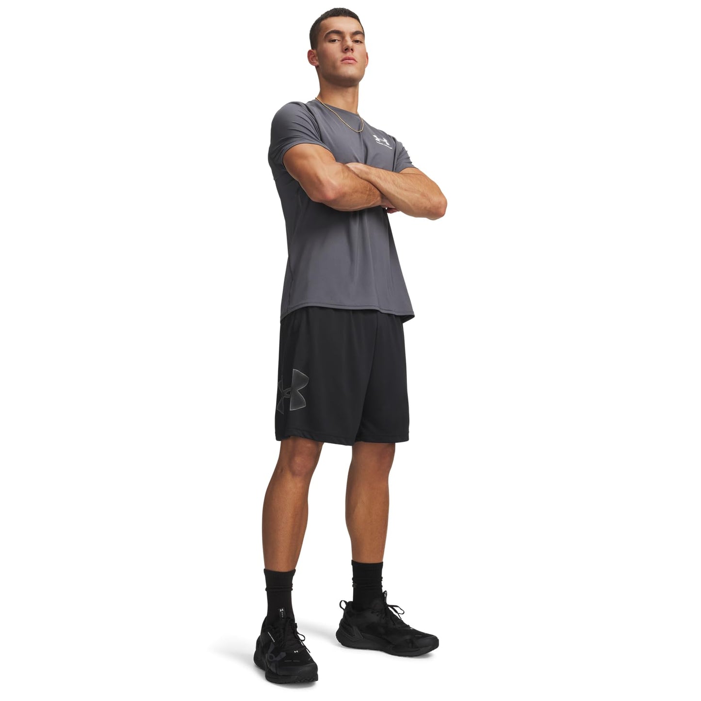 Under Armour Tech Graphic Short Pantalones cortos, Negro 03, L Hombre