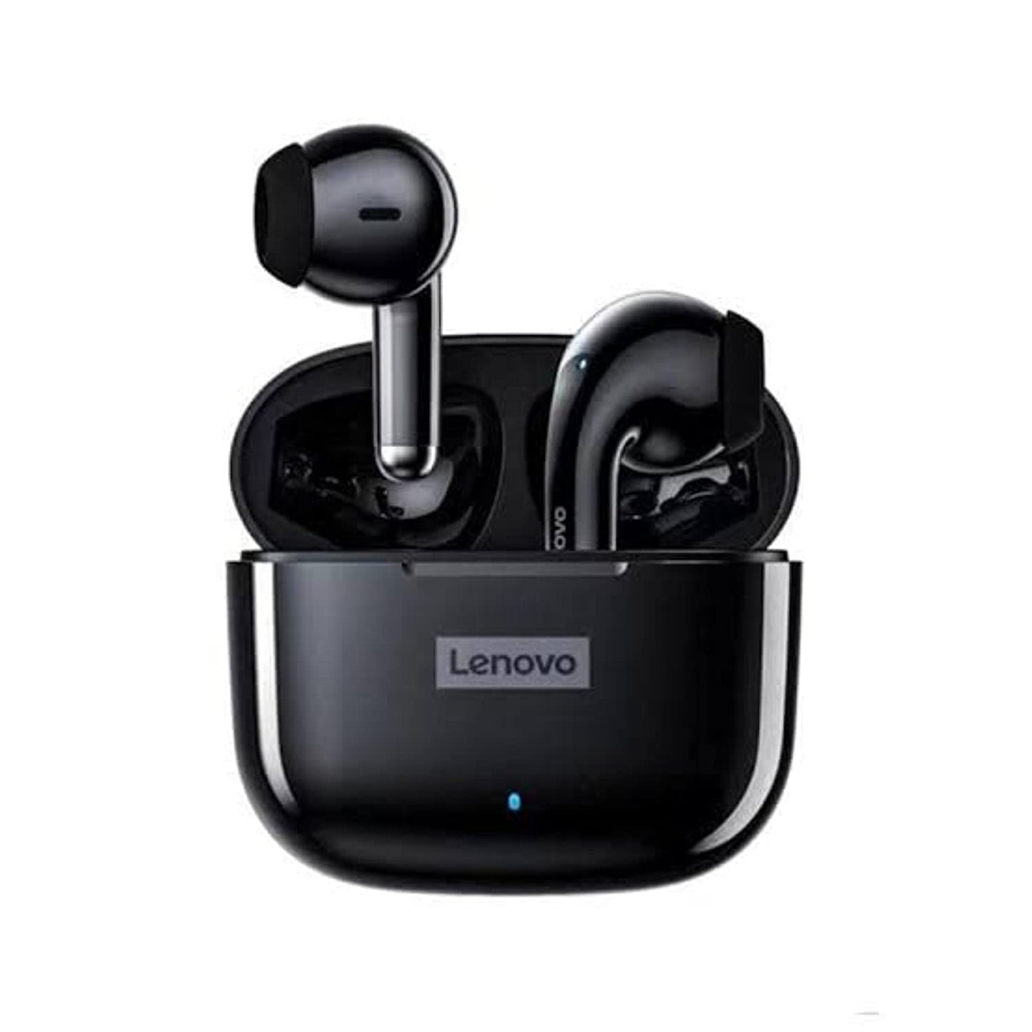 Lenovo LP40 Pro - Auriculares inalámbricos Bluetooth 5.1, 25 horas de reproducción, USB-C, carga rápida, graves profundos, control táctil, IPX5, impermeables, deportivos