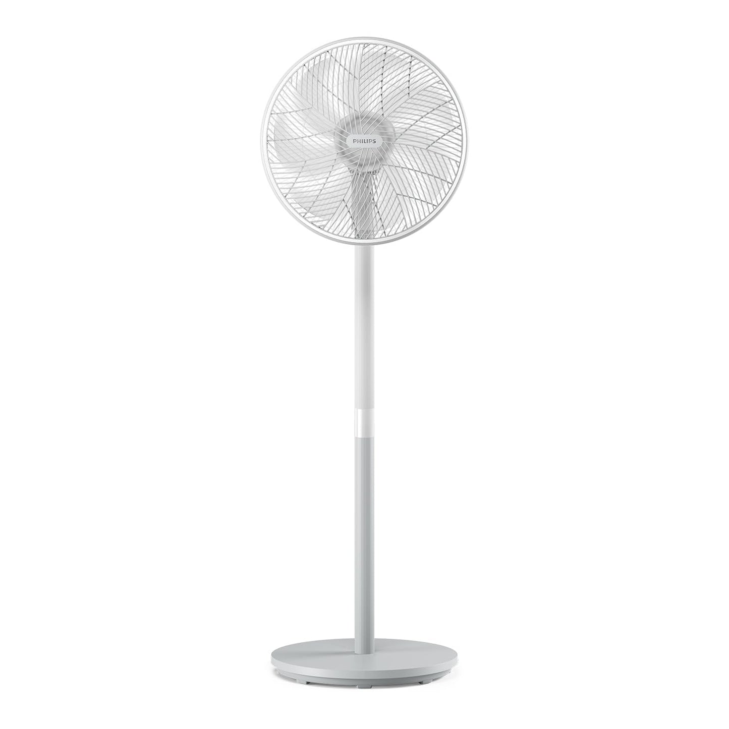 PHILIPS Serie 2000 Ventilador de pedestal. Ultrasilencioso con tecnología SilentWings. 19 dB. Ventilador de pie y de sobremesa 2 en 1. Inclina y oscila. Temporizador de 12h. Blanco. (CX2550/00)