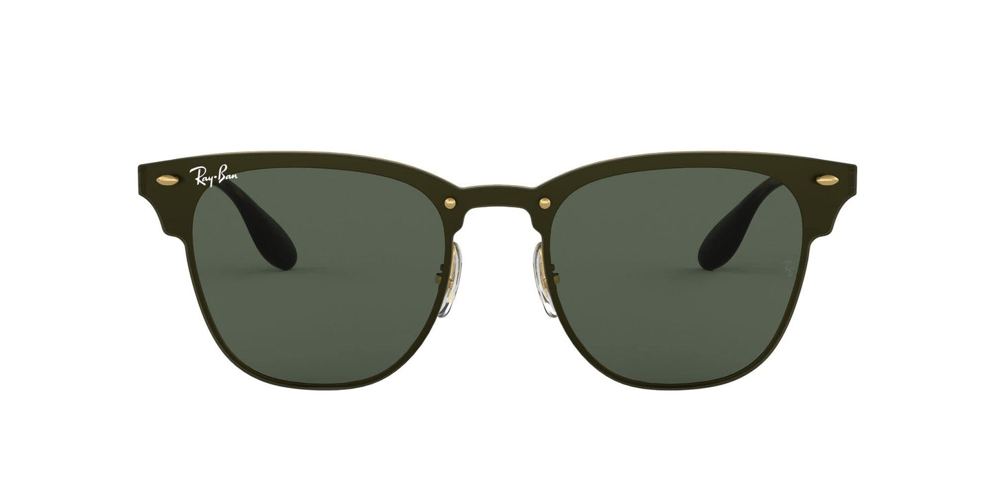 Ray-Ban 3576n Gafas de Sol, Gold Striped/Graygreen, 47 Unisex-Adulto
