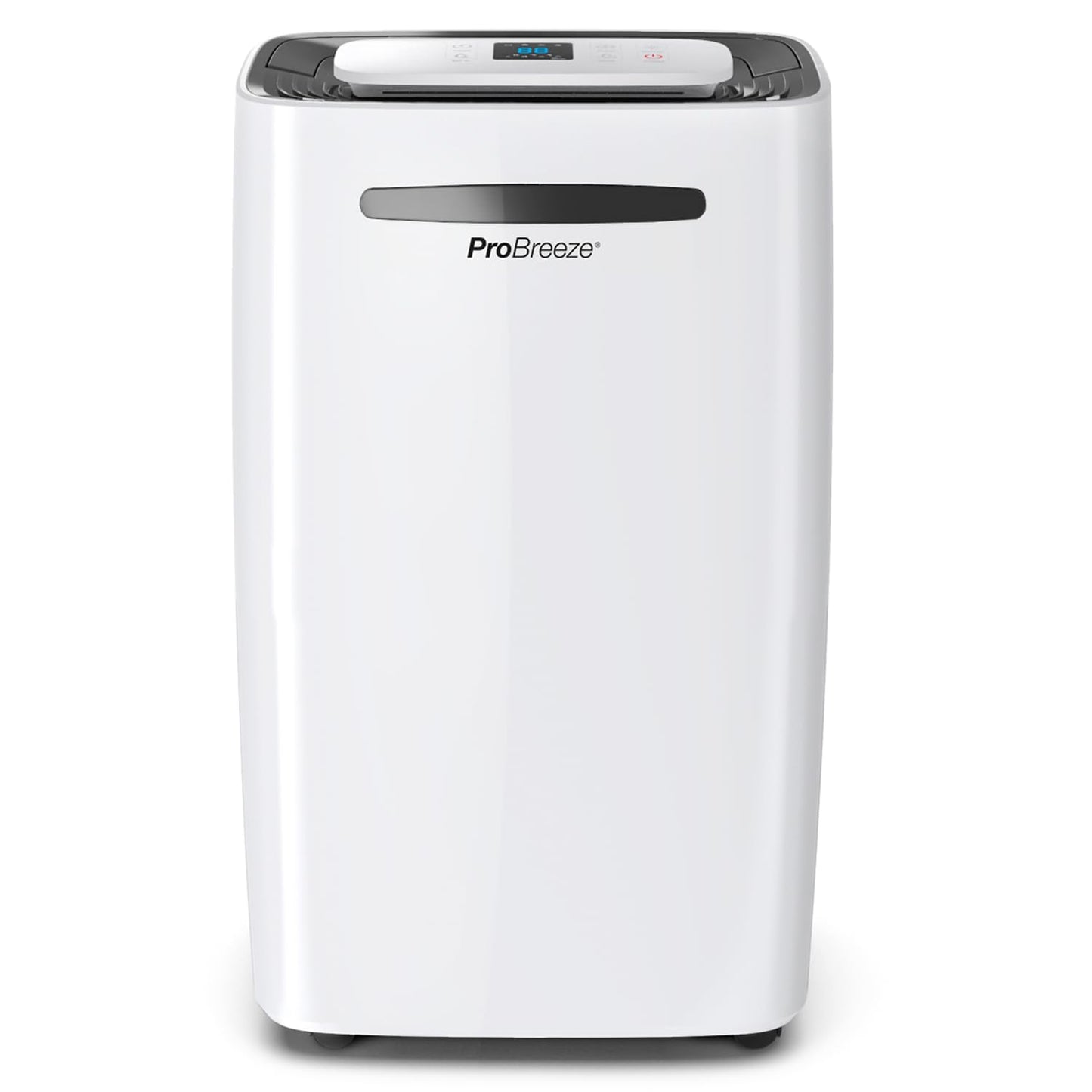 Pro Breeze Deshumidificador Antihumedad 20L, Habitaciones hasta 30m2, Depósito Extraíble y Desagüe Continuo, Pantalla Digital, 4 Modos, Temporizador 24h, seca la ropa - Deshumificador Silencioso