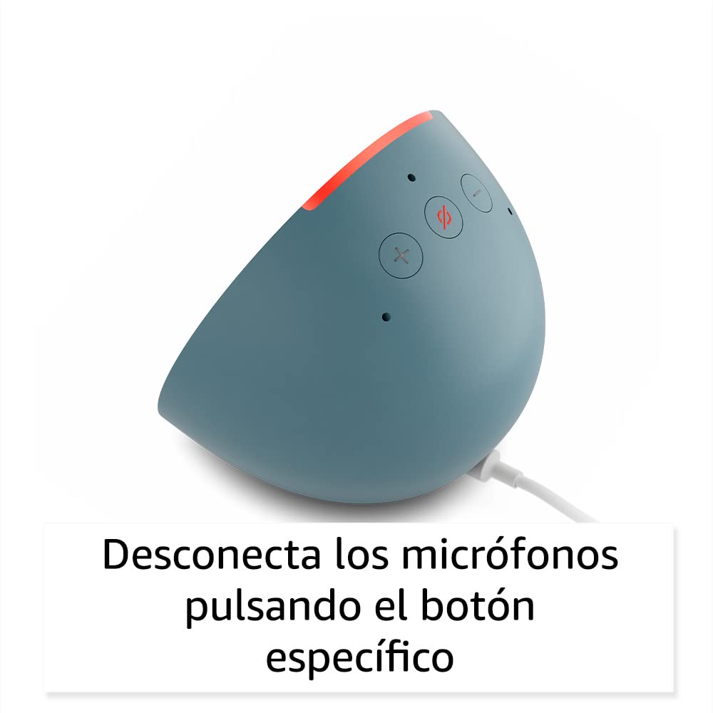 Echo Pop (Última generación) | Altavoz inteligente Bluetooth de sonido potente y compacto | Antracita, con Acceso Anticipado a Alexa+