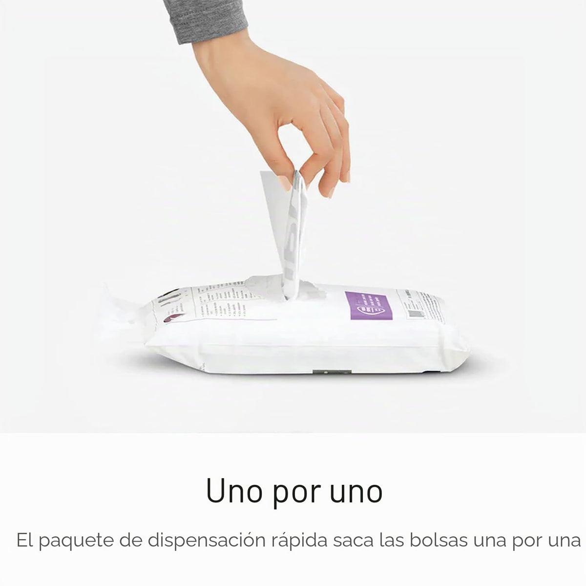 simplehuman Code H Bolsas de basura con cordón de ajuste personalizado, 30-35 litros/8-9 galones, color blanco, 100 unidades