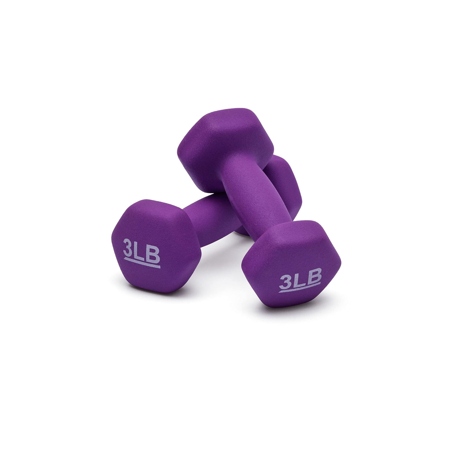 Amazon Basics Neoprene Dumbbells 3-Pound, Set of 2