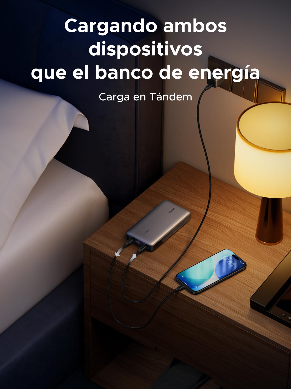UGREEN Nexode 145W Power Bank 25000mAh Batería Externa USB C Carga Rápida PD3.1 140W 3 Puertos Cargador Portátil PC LED Compatible con iPhone 17 16 15 14 Plus Pro MAX Air Galaxy S25 S24 MacBook iPad
