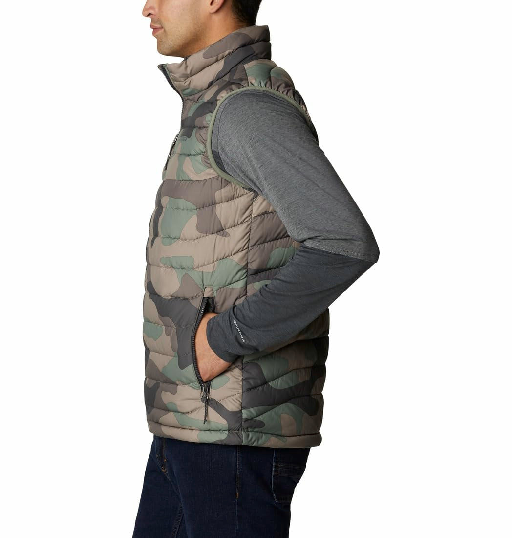 Columbia Powder Lite Vest Chaleco Acolchado, Black, XL Hombre