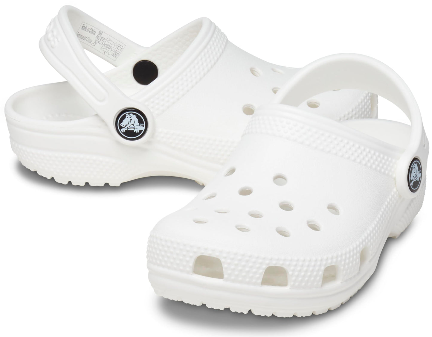 Crocs Classic Clog K Zuecos Unisex niños, Blanco, 36/37 EU