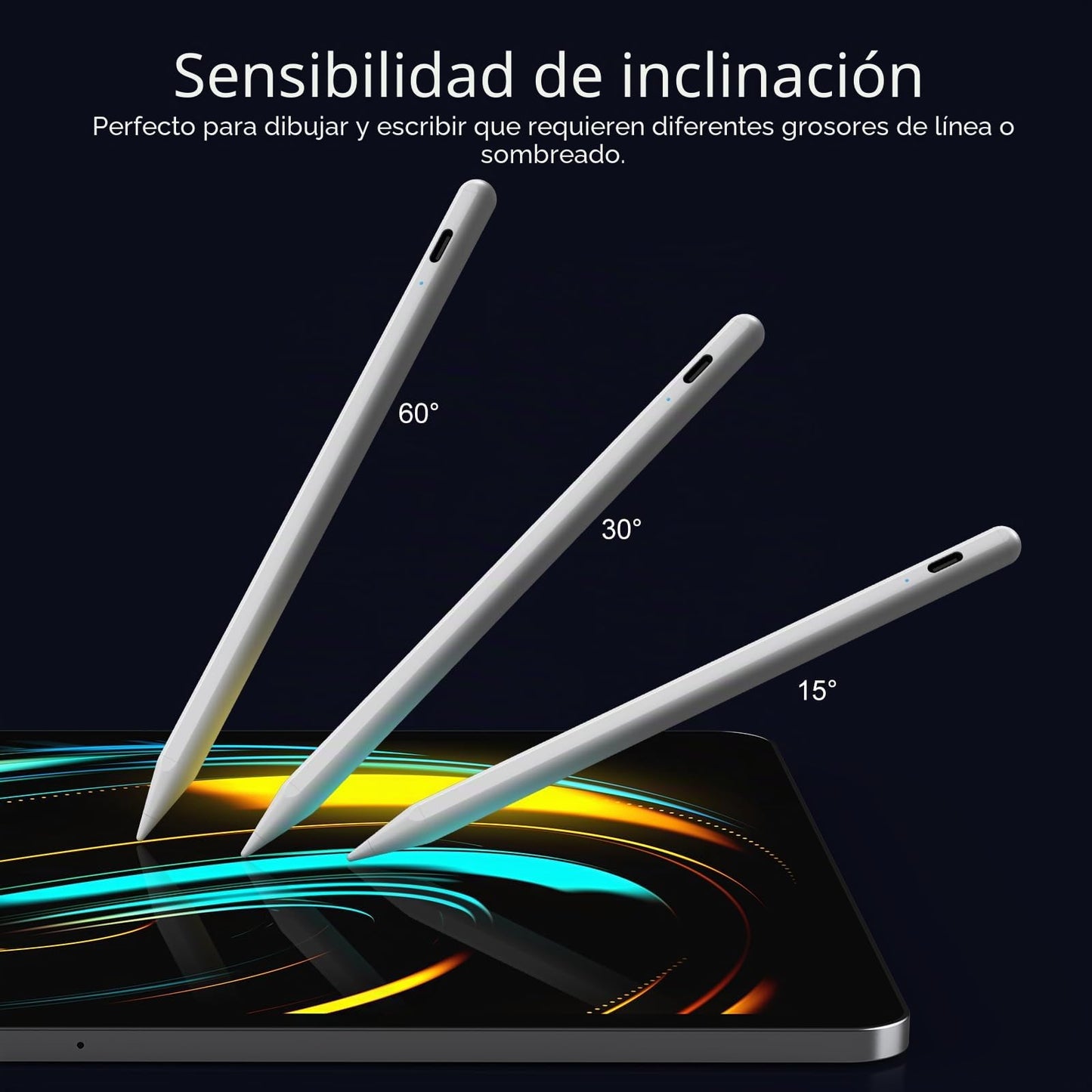 jamjake Lápiz para iPad 2018-2025 - Carga Rápida