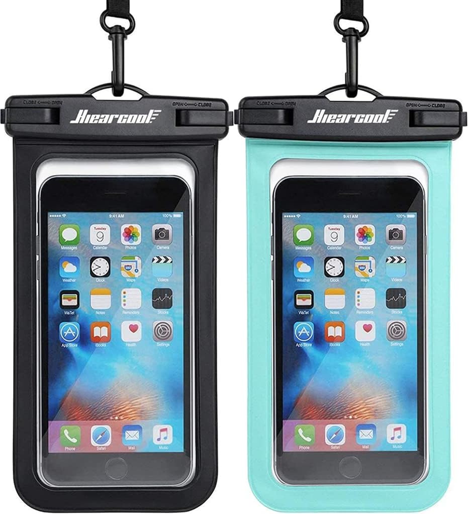 Ansot IPX8 - Funda Impermeable Universal para iPhone X/8/8plus/7/7plus/6S/6/6S Plus Samsung Galaxy S8/S7, Google Pixel 2, HTC, LG, Sony, Moto de hasta 7,0 Pulgadas, 2 Unidades