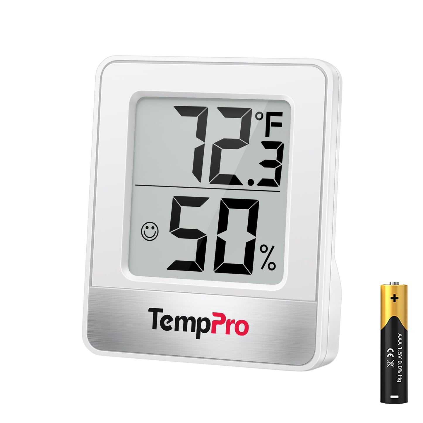 ThermoPro TP49 - Medidor de humedad digital para interiores con monitor de temperatura y humedad, mini higrómetro, termómetro
