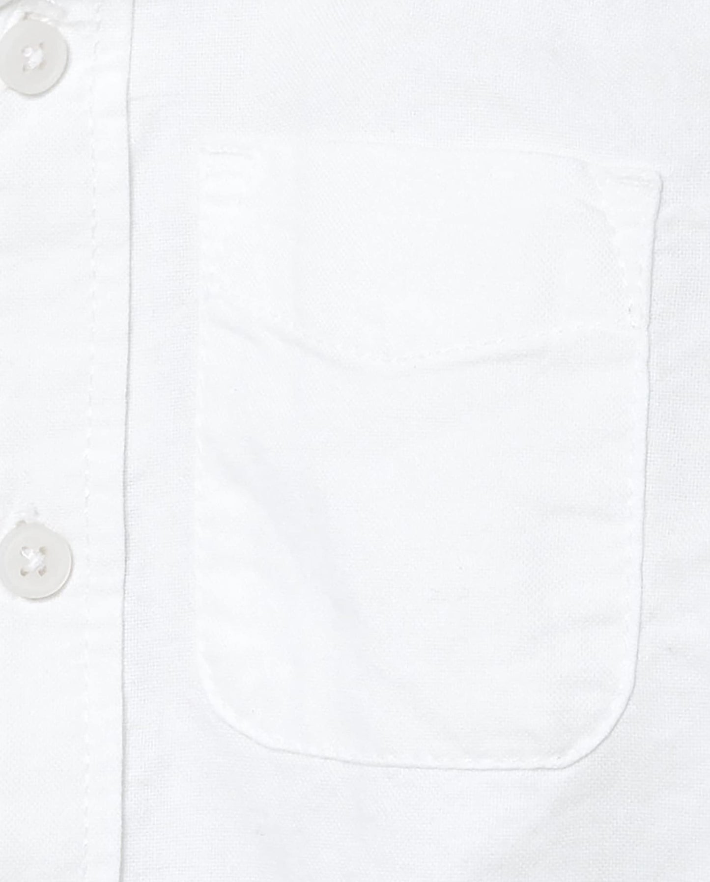 The Children's Place - Camiseta de manga corta con botones Oxford para bebé y niño pequeño - blanco - 24 meses