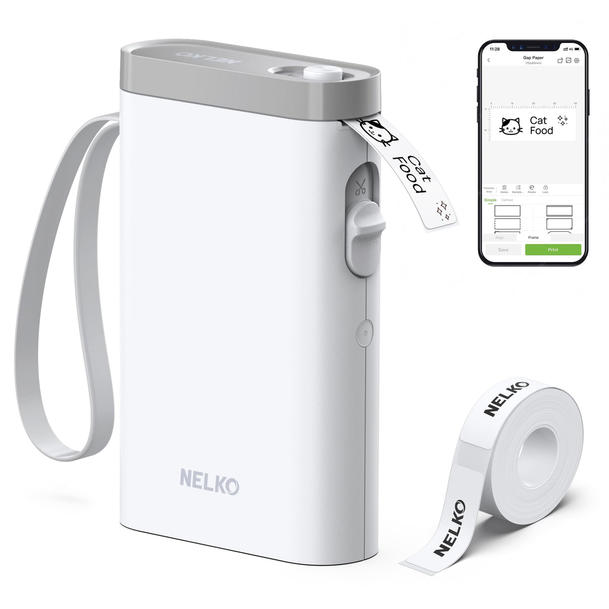 Etiquetadora Bluetooth Nelko P21 para hogar, cocina y oficina