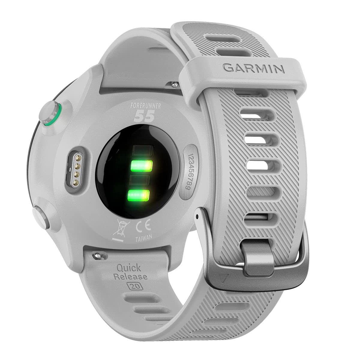 Garmin Forerunner 55 - Reloj Inteligente para Running con GPS, Planes de Entrenamiento, notificaciones y Seguimiento del Bienestar, Blanco