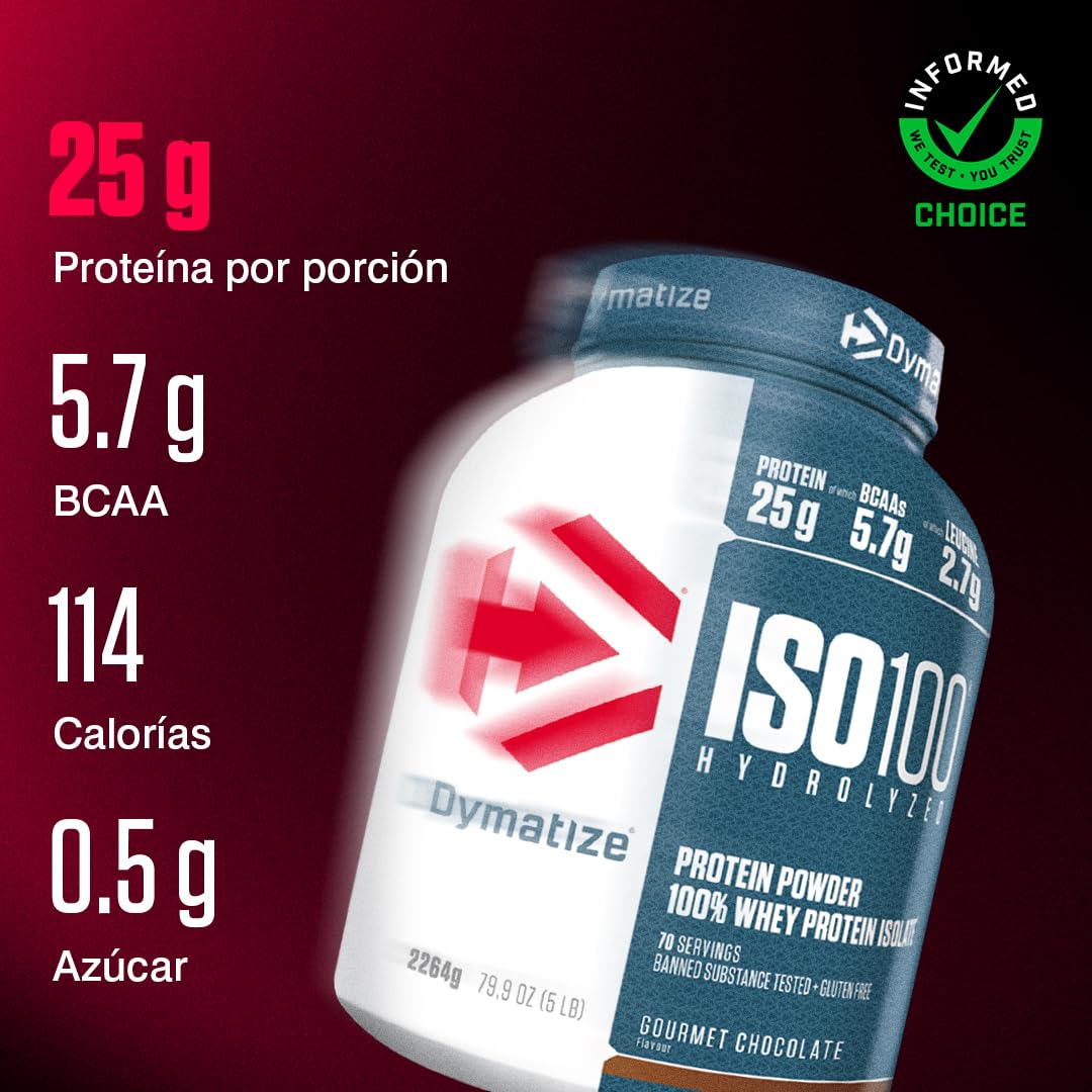 Dymatize ISO 100 Hydrolyzed Gourmet Chocolate 100 2264g