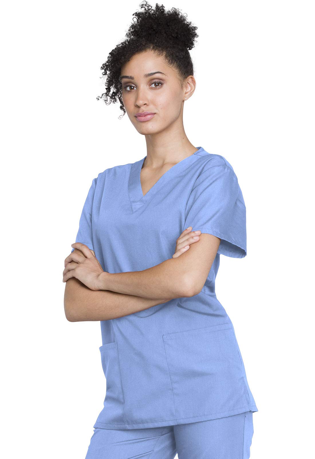Cherokee Unisex Top and Scrub Pant Set Juego de Traje médico, Ciel, M para Mujer