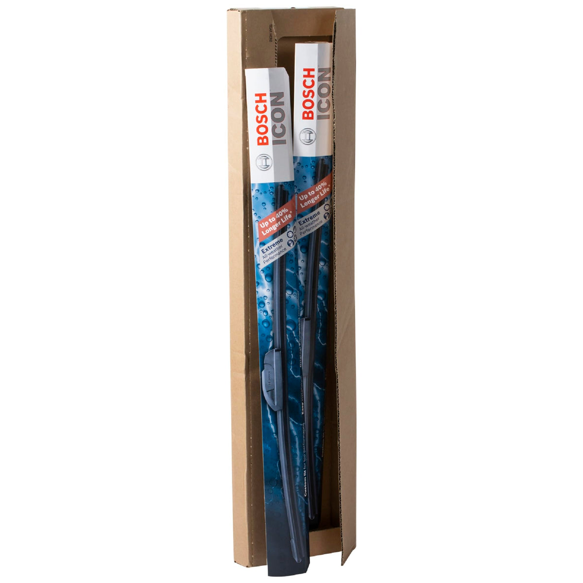 Bosch 22A22B ICON Beam - Limpiaparabrisas para lado del conductor y del pasajero, juego de 2 cuchillas (22A y 22B)