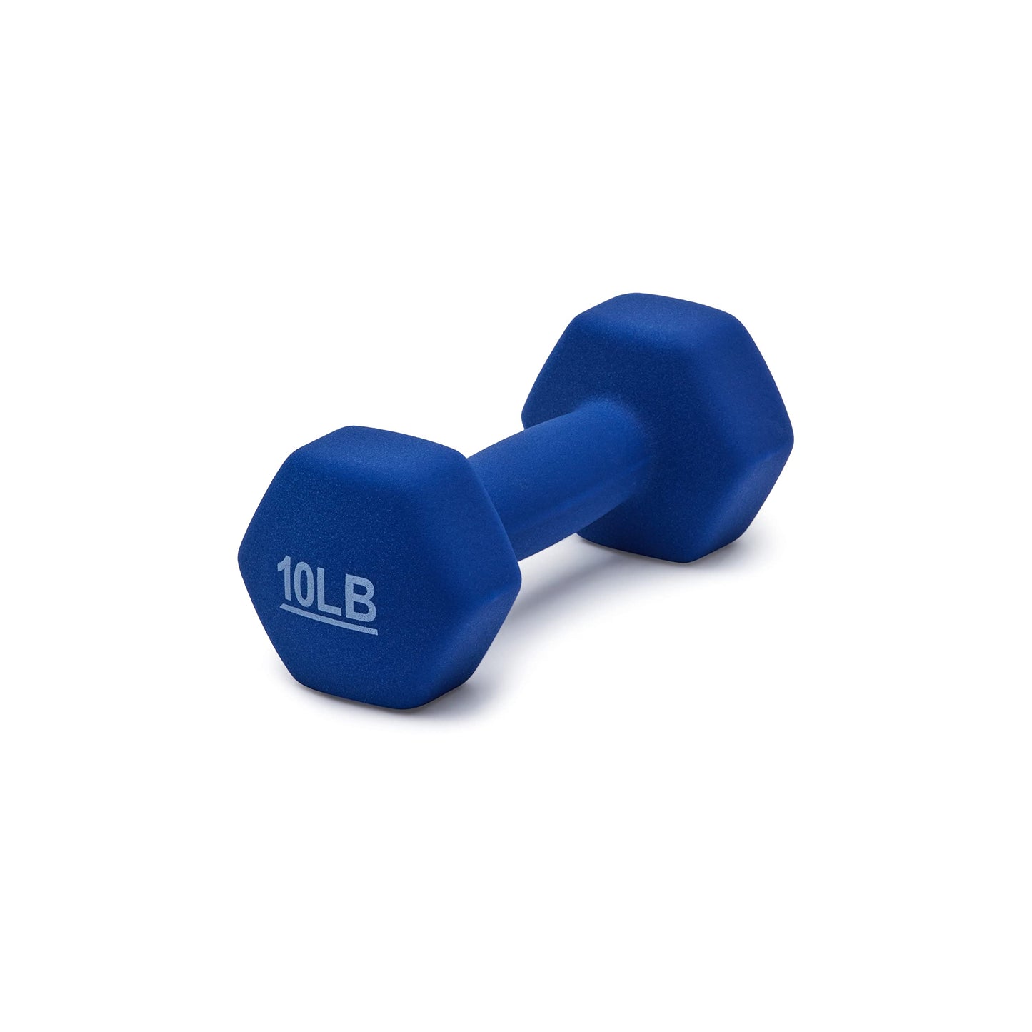 Amazon Basics Neoprene Dumbbells 10-Pound, Set of 2, Light Blue