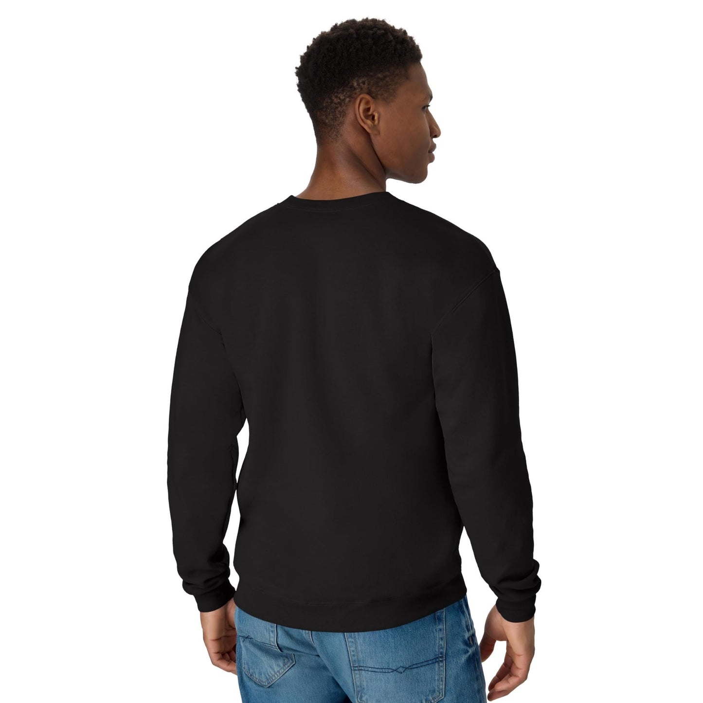 Hanes Ecosmart Fleece, Pullover Crewneck Sweatshirt, 1 Or 2 Pack Sudadera, Negro, L para Hombre