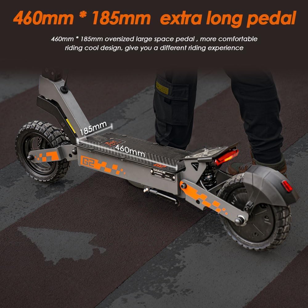 Kukirin G2 Patinete eléctrico Plegable, batería de 48 V 15 Ah, neumáticos de 10 Pulgadas, autonomía de 55 km, Pantalla táctil, Frenos de Disco Delanteros y Traseros, Patinete eléctrico para Adultos