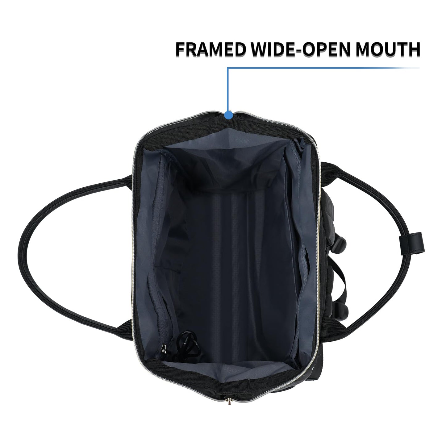 KROSER mochilo para computadora portátil de 17 pulgadas, elegante mochila repelente al agua, casual con puerto USB, para hombres y mujeres, color negro