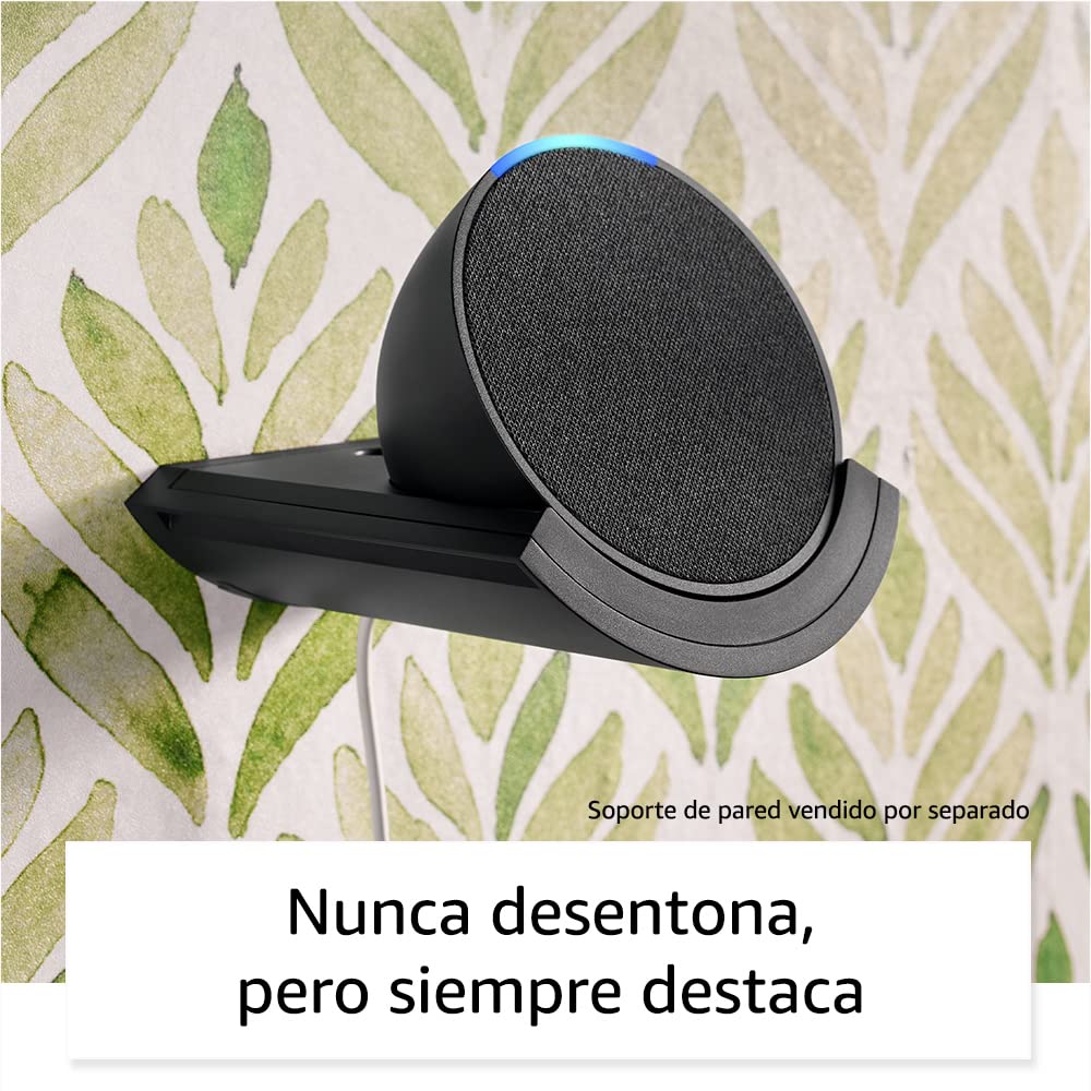 Echo Pop (Última generación) | Altavoz inteligente Bluetooth de sonido potente y compacto | Antracita, con Acceso Anticipado a Alexa+