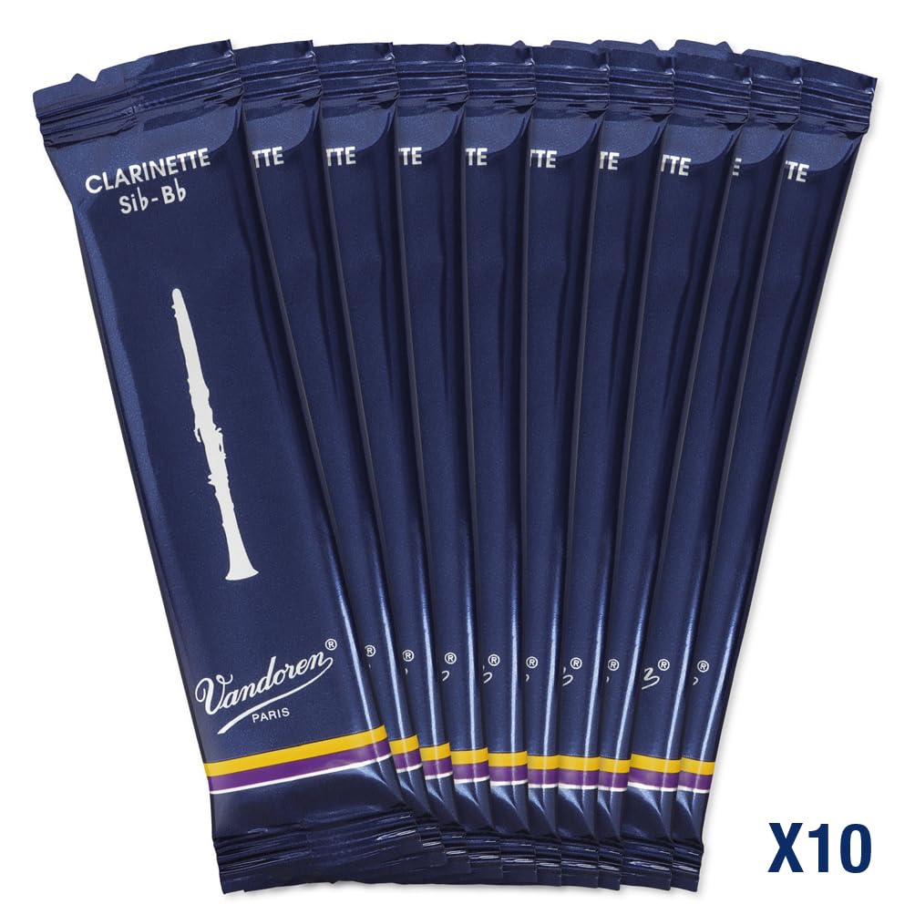 Vandoren CR103 - Caja de 10 cañas tradicional n.3 para clarinete