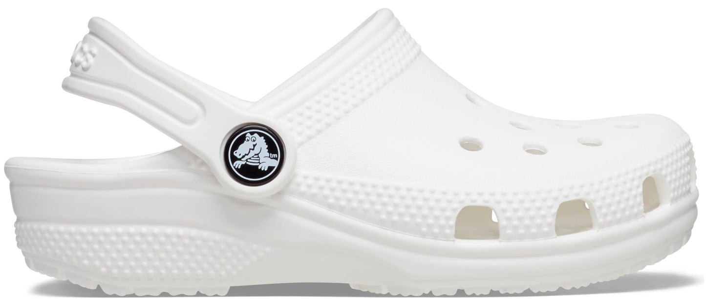 Crocs Classic Clog K Zuecos Unisex niños, Blanco, 36/37 EU