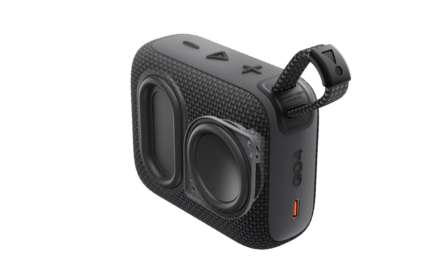 JBL Go 4 - Altavoz Bluetooth ultra portátil, impermeable y a prueba de polvo, sonido Big Pro con graves fuertes, batería integrada de 7 horas, fabricado en parte con materiales reciclados (negro)