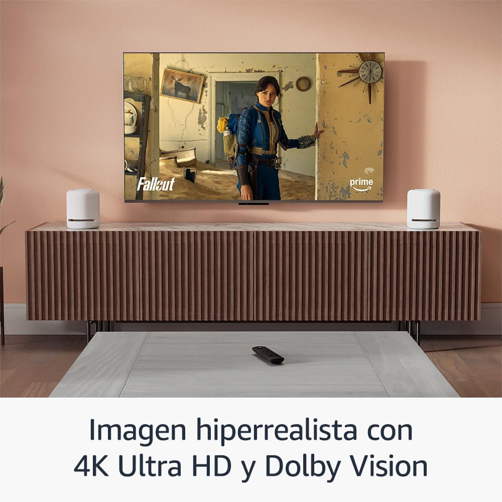 Amazon Fire TV Stick 4K, Dispositivo de streaming compatible con Wi-Fi 6, Dolby Vision, Dolby Atmos y HDR10+